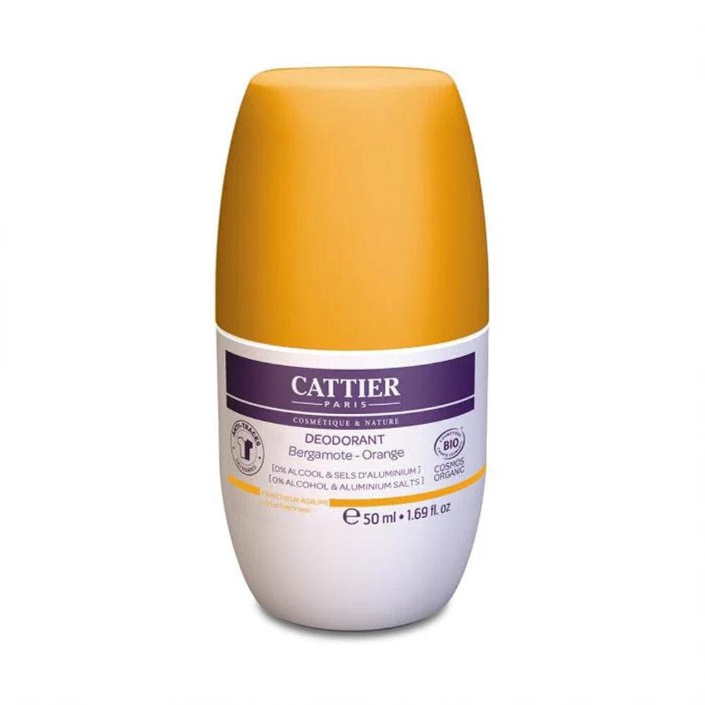 Cattier Déodorant roll-on fraîcheur agrume bergamote-orange 50 ml