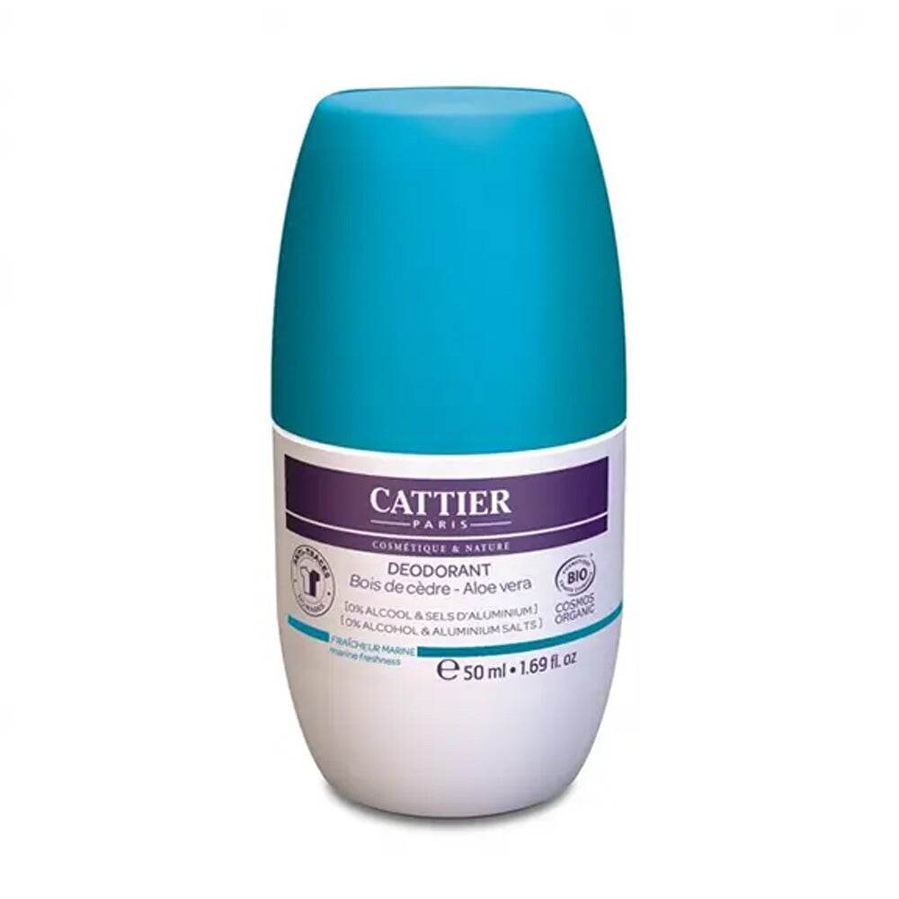 Cattier Déodorant roll-on fraîcheur marine aloe vera 50 ml