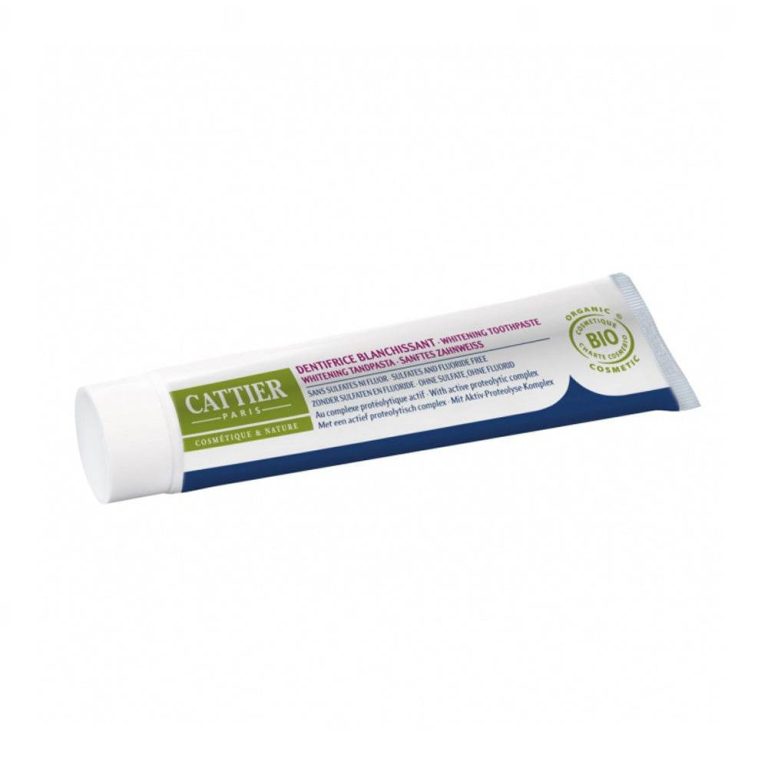 Cattier Eridène Dentifrice blanchissant sans sulfate ni fluor bio 75 ml