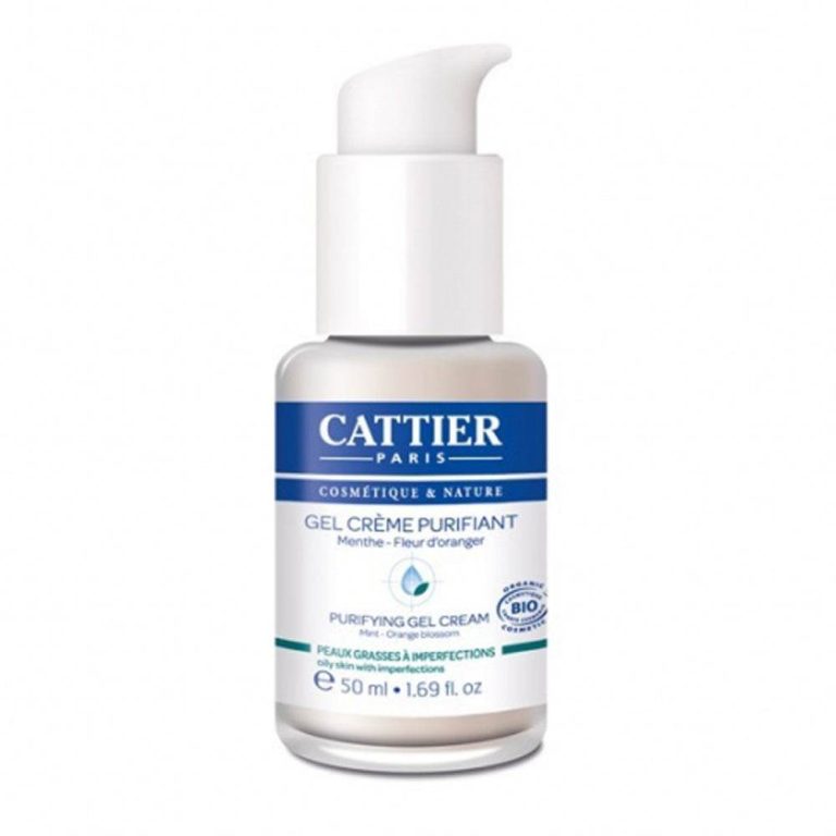 Cattier Gel-crème purifiant menthe peaux grasses à imperfections 50 ml