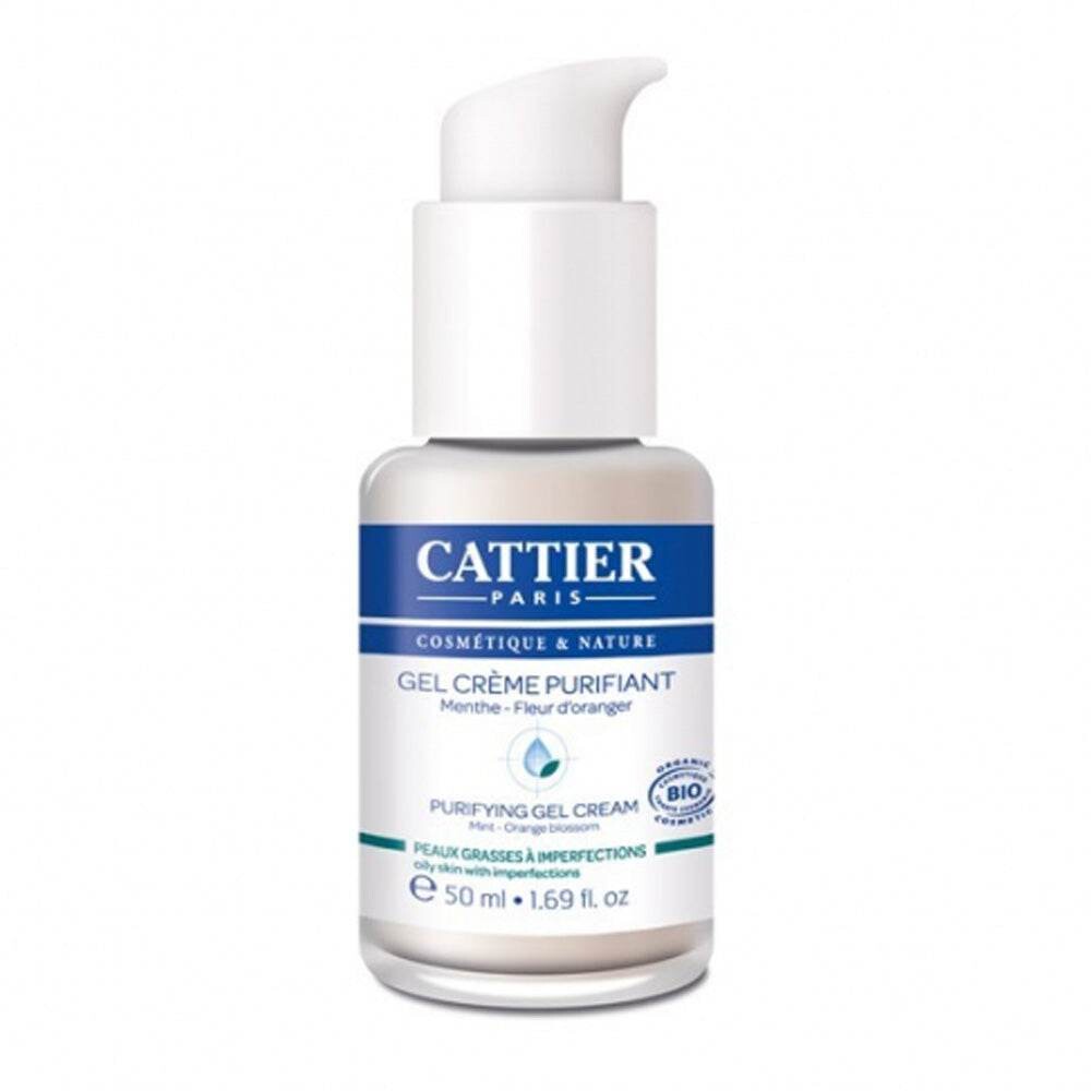 Cattier Gel-crème purifiant menthe peaux grasses à imperfections 50 ml Cattier Gel-crème purifiant menthe peaux grasses à imperfections 50 ml