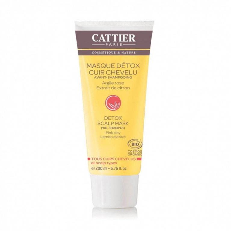 Cattier Masque détox cuir chevelu avant-shampooing 200 ml