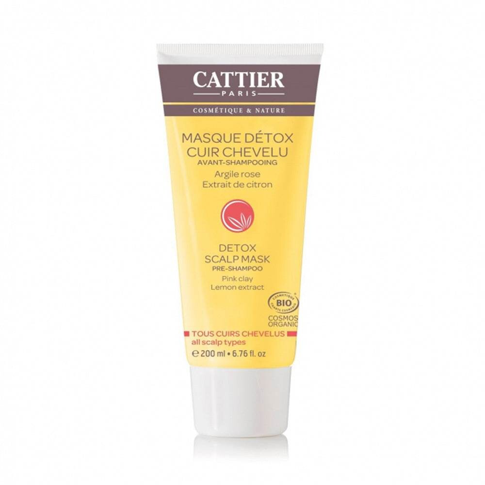 Cattier Masque détox cuir chevelu avant-shampooing 200 ml