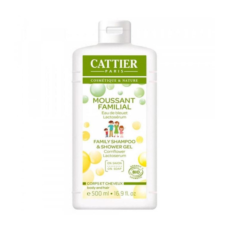 Cattier Moussant familial eau de bleuet lactosérum sans savon 500 ml