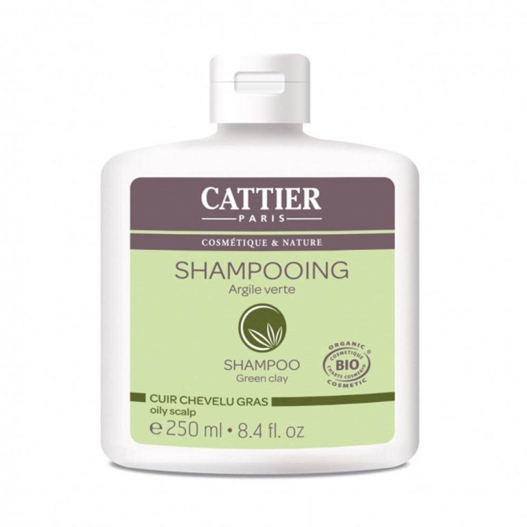 Cattier Shampooing argile verte cuir chevelu gras 250 ml