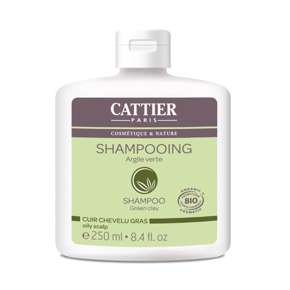 Cattier Shampooing argile verte cuir chevelu gras 250 ml Cattier Shampooing argile verte cuir chevelu gras 250 ml
