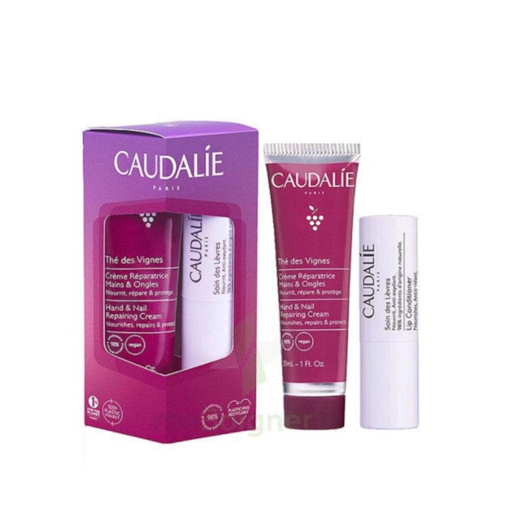 Caudalie Thé des Vignes Duo Crème mains et ongles + Soin lèvres Caudalie Thé des Vignes Duo Crème mains et ongles + Soin lèvres