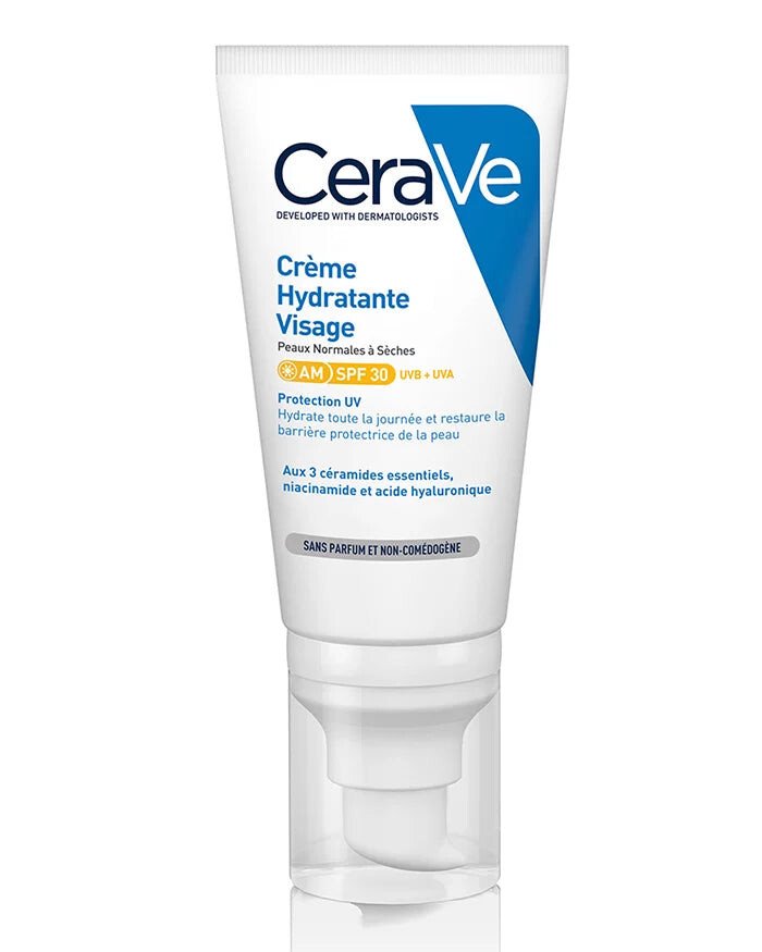 CeraVe Crème hydratante visage SPF30 Hydratation 24h 52 ml CeraVe Crème hydratante visage SPF30 Hydratation 24h 52 ml