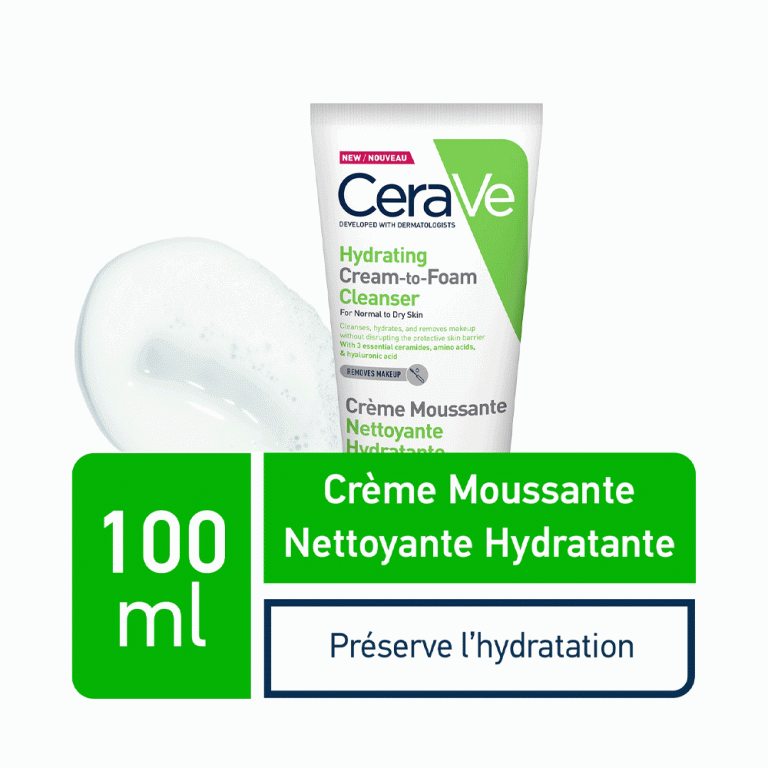 CeraVe Crème moussante nettoyante hydratante Nettoyage doux