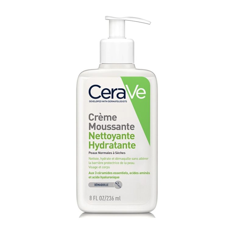 CeraVe Crème moussante nettoyante hydratante Peau normale à sèche 236 ml