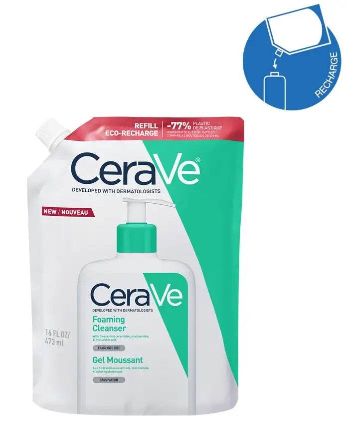 CeraVe Gel moussant Éco-recharge Visage et corps 473 ml CeraVe Gel moussant Éco-recharge Visage et corps 473 ml