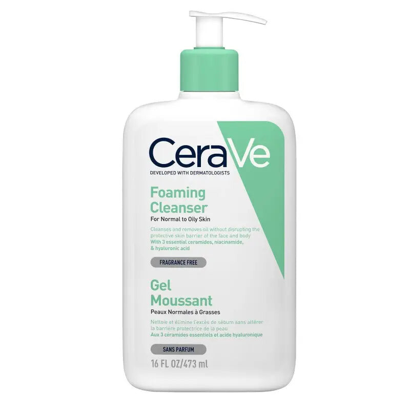 CeraVe Gel moussant nettoyant Peau normale à grasse 473 ml CeraVe Gel moussant nettoyant Peau normale à grasse 473 ml