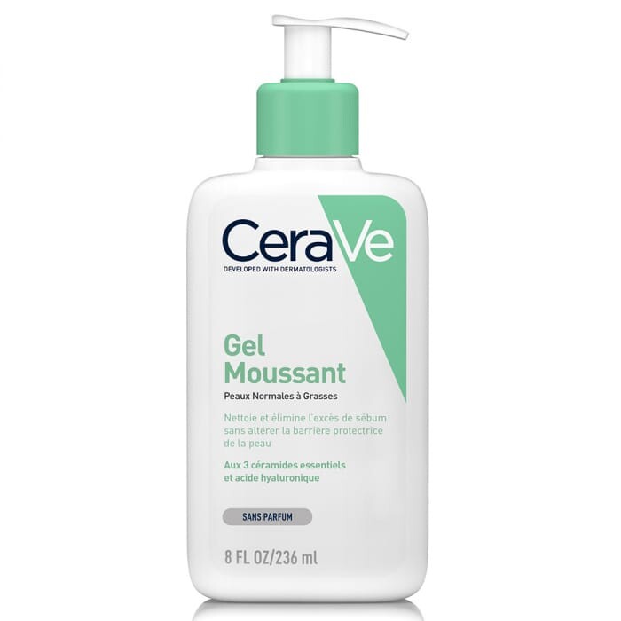 CeraVe Gel moussant nettoyant Peaux normales à grasses 236 ml CeraVe Gel moussant nettoyant Peaux normales à grasses 236 ml