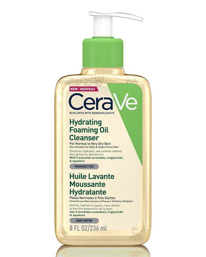 CeraVe Huile lavante moussante hydratante Peaux sèches CeraVe Huile lavante moussante hydratante Peaux sèches