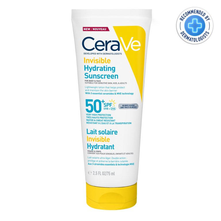 CeraVe Lait solaire invisible hydratant SPF50+ Peau normale à sèche 75 ml