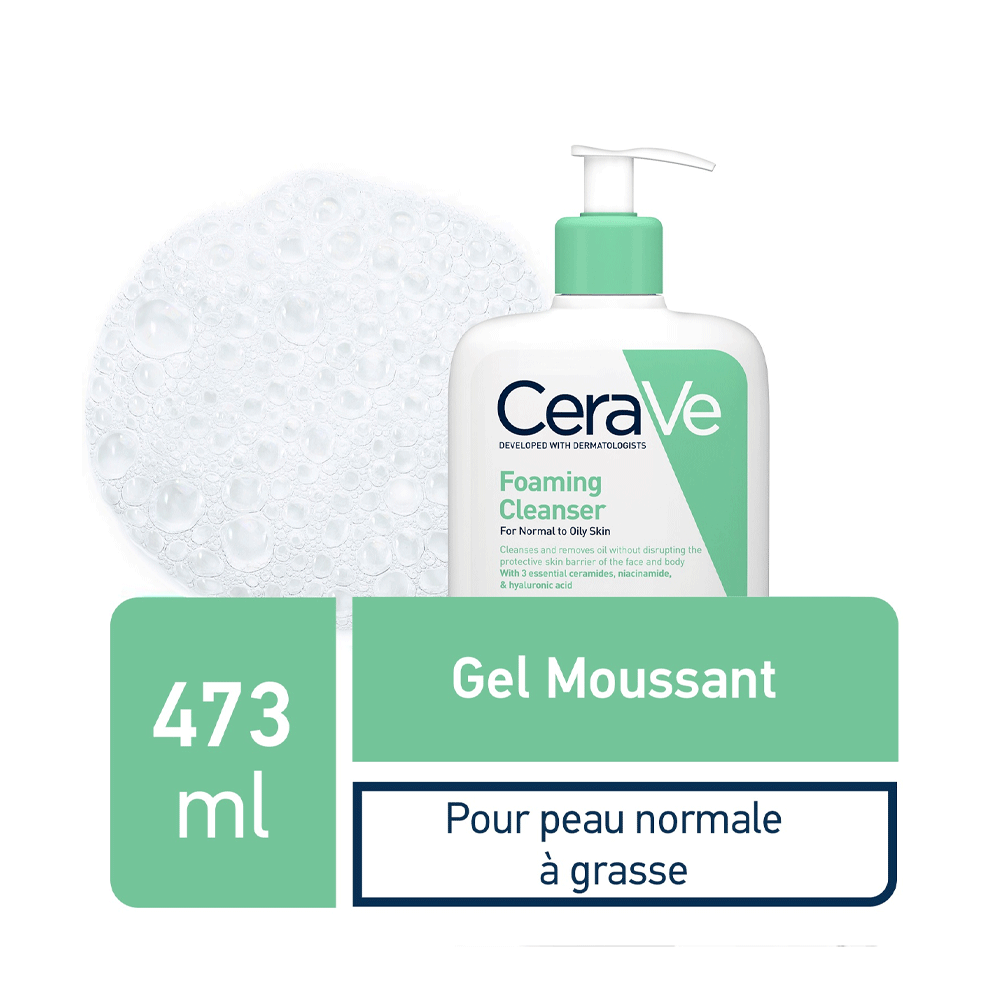 CeraVe Pack Gel moussant 473 ml + Gel-crème Oil Control mini CeraVe Pack Gel moussant 473 ml + Gel-crème Oil Control mini
