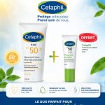 Cetaphil Pack solaire Sun Lotion SPF50+ 100 ml + Baume lèvres 8 ml