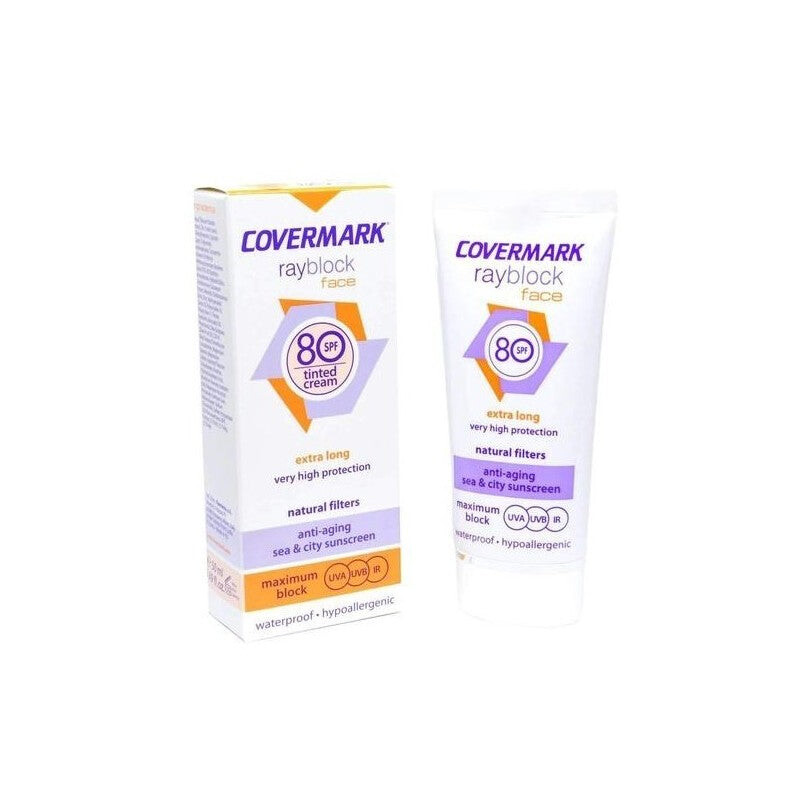 Covermark Rayblock Face Plus 2 en 1 SPF80+ Light Beige Covermark Rayblock Face Plus 2 en 1 SPF80+ Light Beige