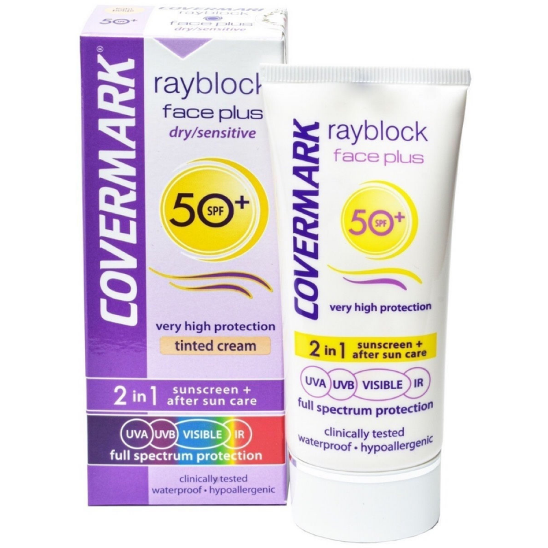 Covermark Rayblock Face Plus Dry/Sensitive 2 en 1 SPF50+ Soft Brown Covermark Rayblock Face Plus Dry/Sensitive 2 en 1 SPF50+ Soft Brown