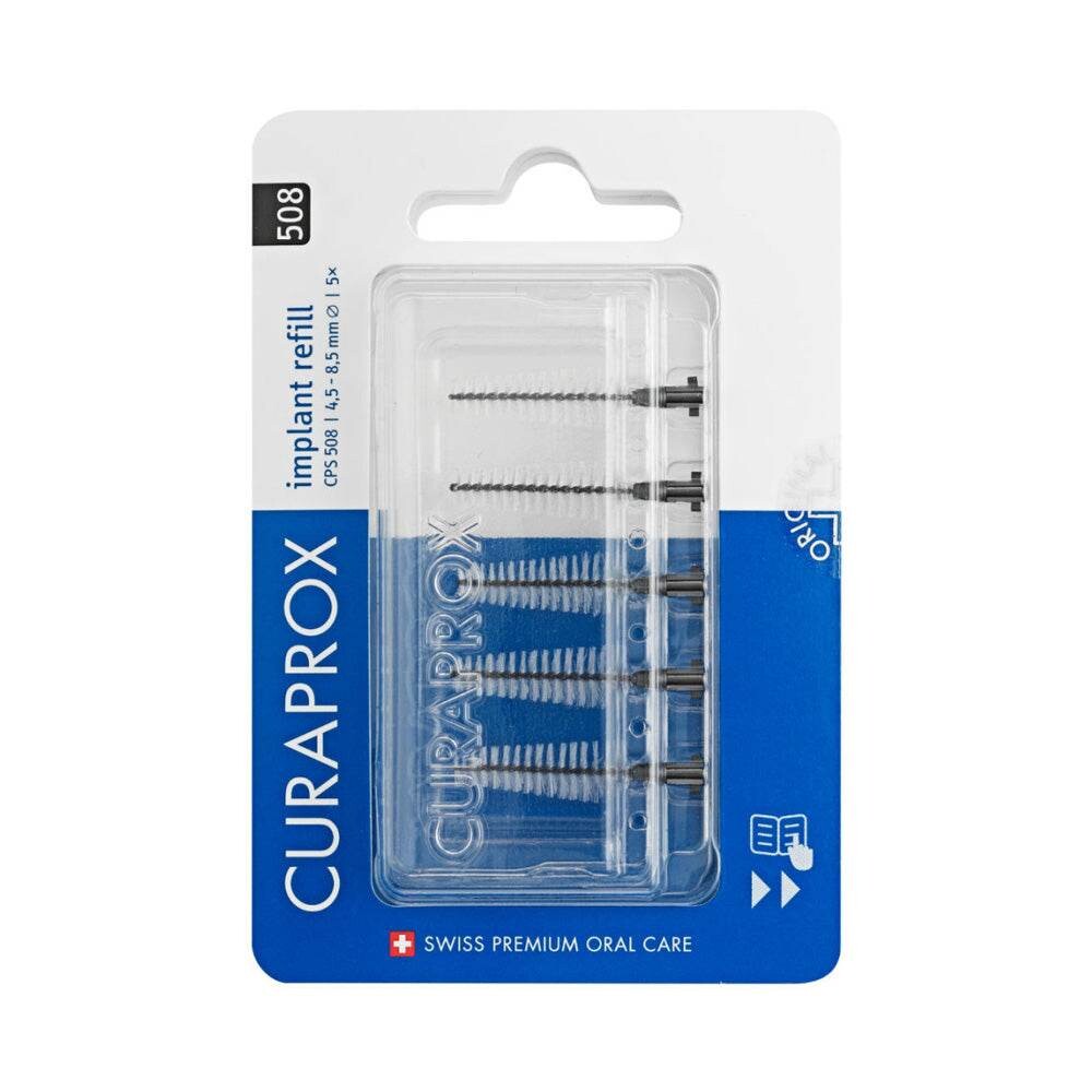 Curaprox Brossettes interdentaires rechargeables Implant taille 508 x 5 Curaprox Brossettes interdentaires rechargeables Implant taille 508 x 5