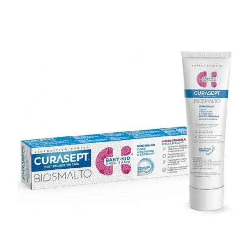 Curasept Biosmalto Dentifrice sans fluor 6 mois-6 ans 50 ml Curasept Biosmalto Dentifrice sans fluor 6 mois-6 ans 50 ml
