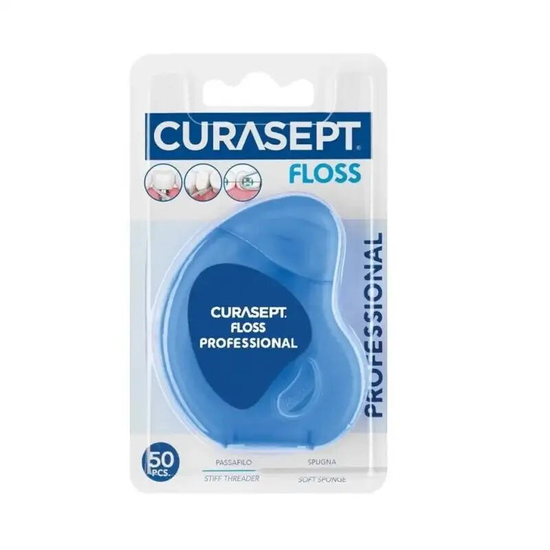 Curasept Floss Professional Fil dentaire 50 brins prédécoupés Curasept Floss Professional Fil dentaire 50 brins prédécoupés