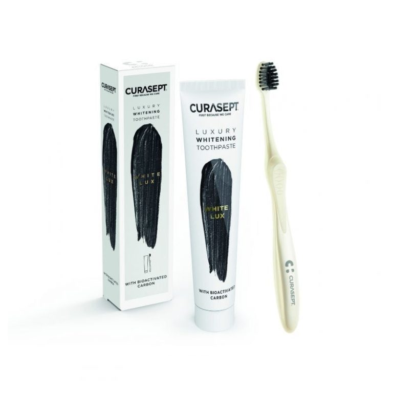 Curasept Pack Luxury Whitening Dentifrice White 75 ml + Brosse à dents
