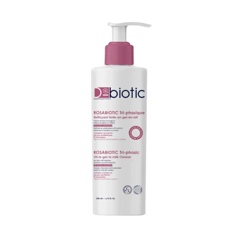 D-Biotic Rosabiotic Nettoyant tri-phasique 200 ml D-Biotic Rosabiotic Nettoyant tri-phasique 200 ml
