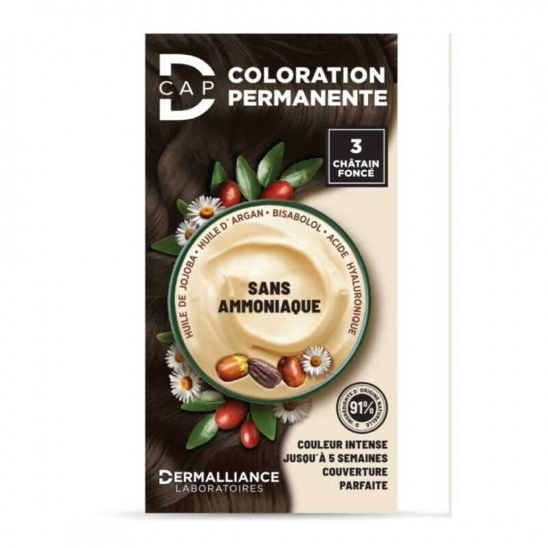 D-Cap Coloration permanente 3 Châtain foncé D-Cap Coloration permanente 3 Châtain foncé