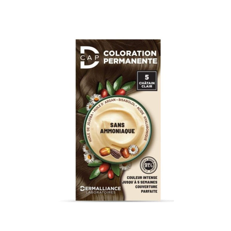 D-Cap Coloration permanente 5 Châtain clair D-Cap Coloration permanente 5 Châtain clair