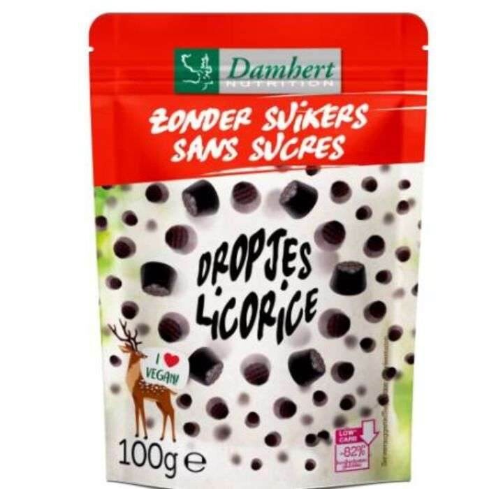 Damhert Dropjes Licorice Bonbons réglisse 100 g Damhert Dropjes Licorice Bonbons réglisse 100 g