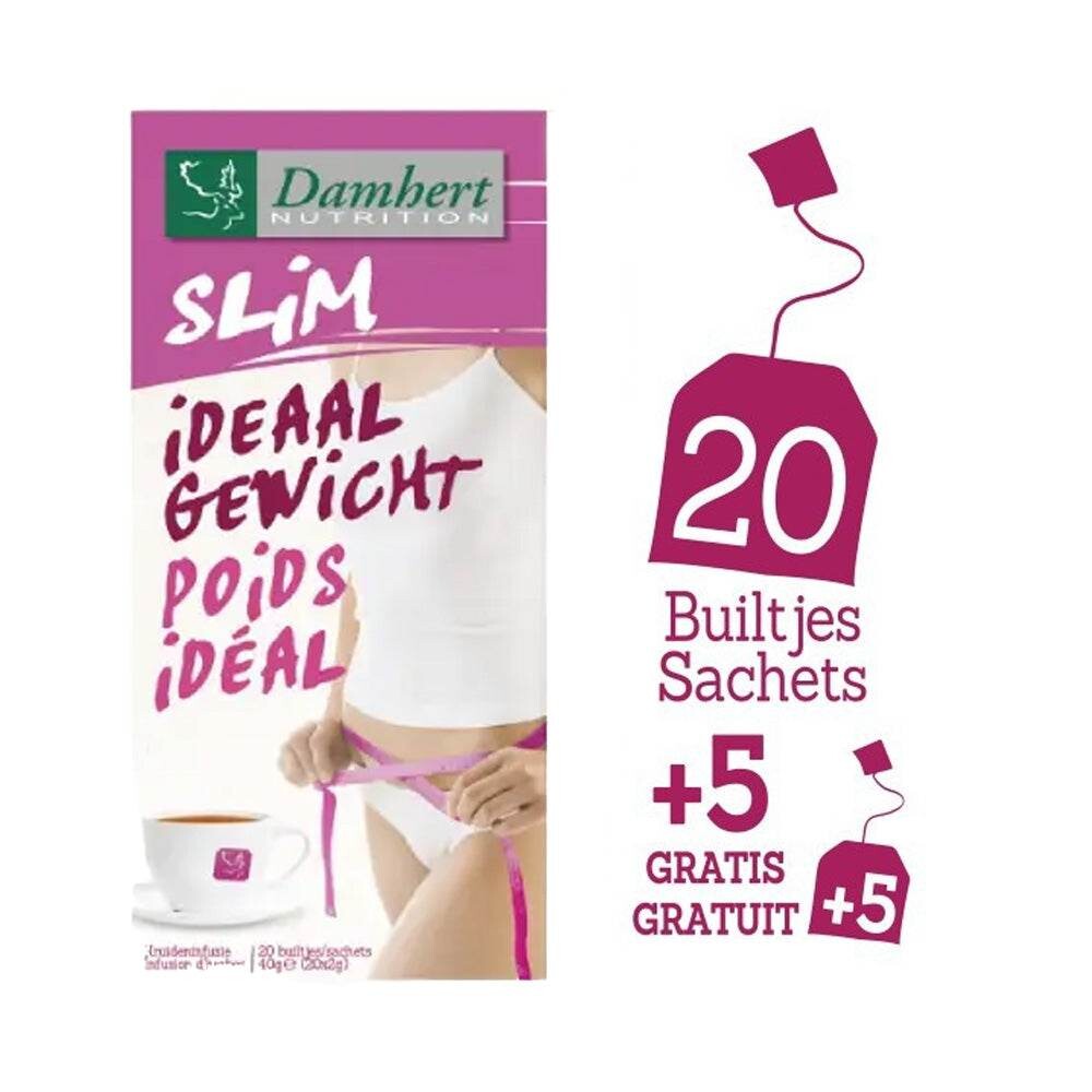 Damhert Wellbeing Tea Time Poids idéal infusion d'herbes 20 + 5 sachets Damhert Wellbeing Tea Time Poids idéal infusion d'herbes 20 + 5 sachets