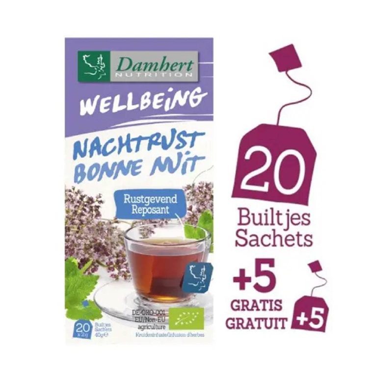 Damhert Wellbeing Tisane Bonne Nuit 20 + 5 sachets