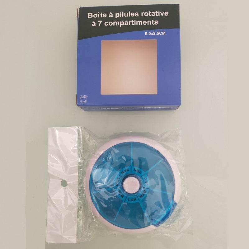 Darcare Pilulier rotatif 7 compartiments AM09-057 Darcare Pilulier rotatif 7 compartiments AM09-057