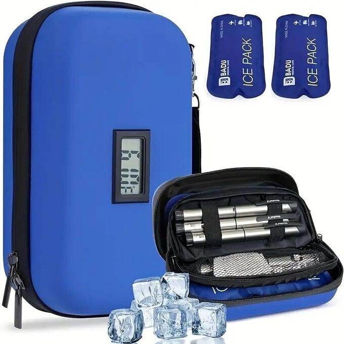 Darcare Trousse isotherme transport médicaments rose/verte Darcare Trousse isotherme transport médicaments rose/verte