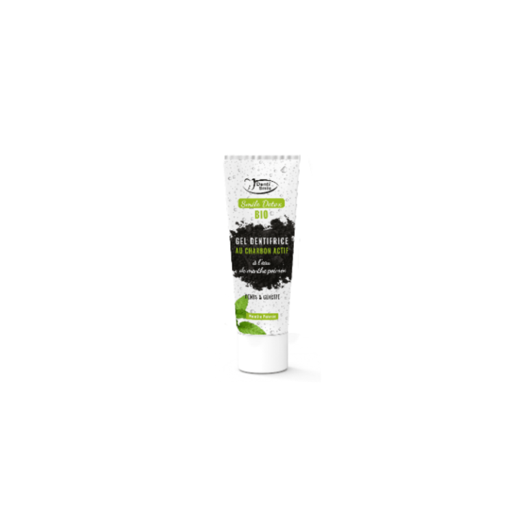 Denti-Smile Détox Gel dentifrice bio au charbon actif Menthe poivrée