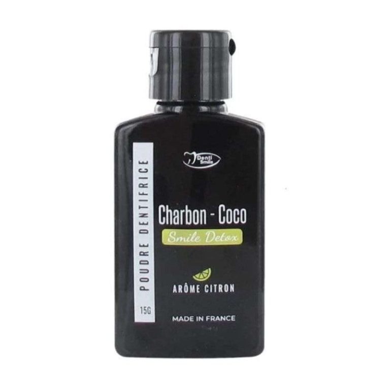 Denti-Smile Poudre détox au charbon de coco Citron 15 g