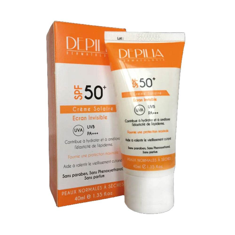 Depilia Écran invisible fluide solaire SPF50+ 40 ml Depilia Écran invisible fluide solaire SPF50+ 40 ml