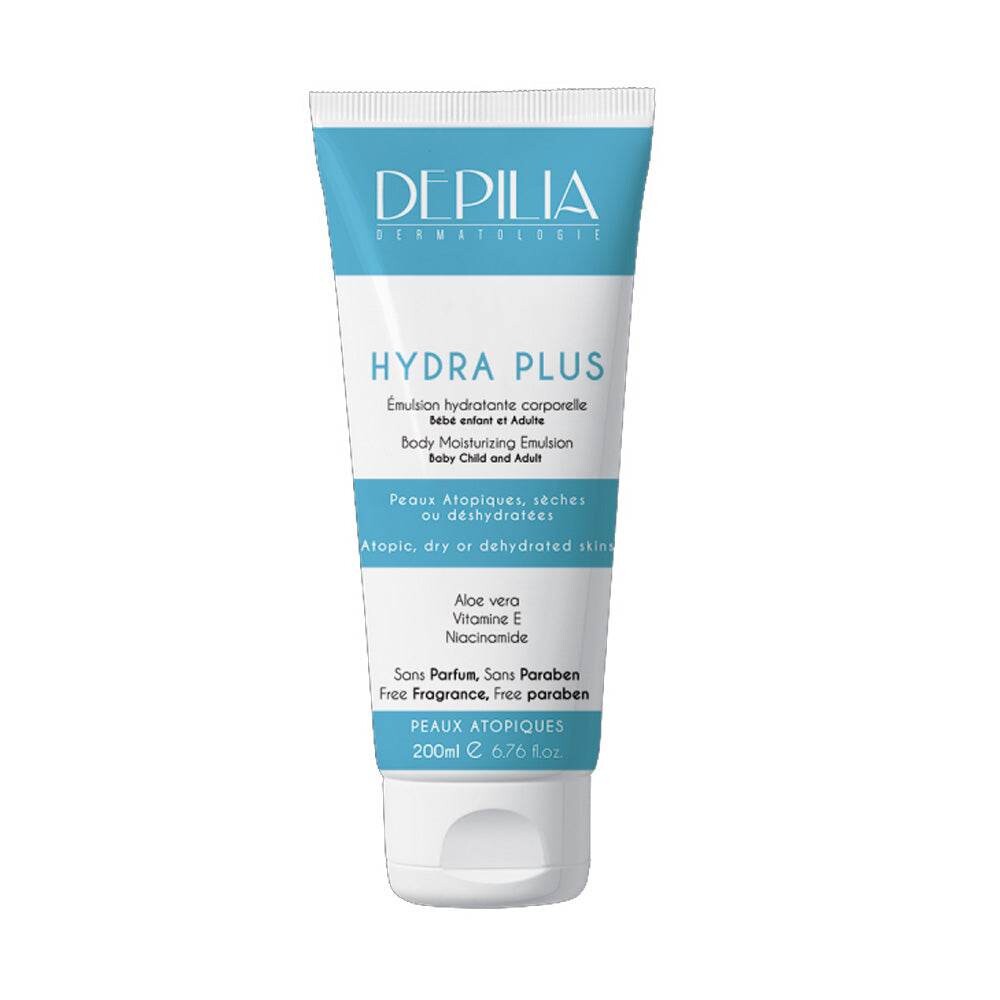 Depilia Émulsion hydratante corporelle Plus Lait 200 ml Depilia Émulsion hydratante corporelle Plus Lait 200 ml