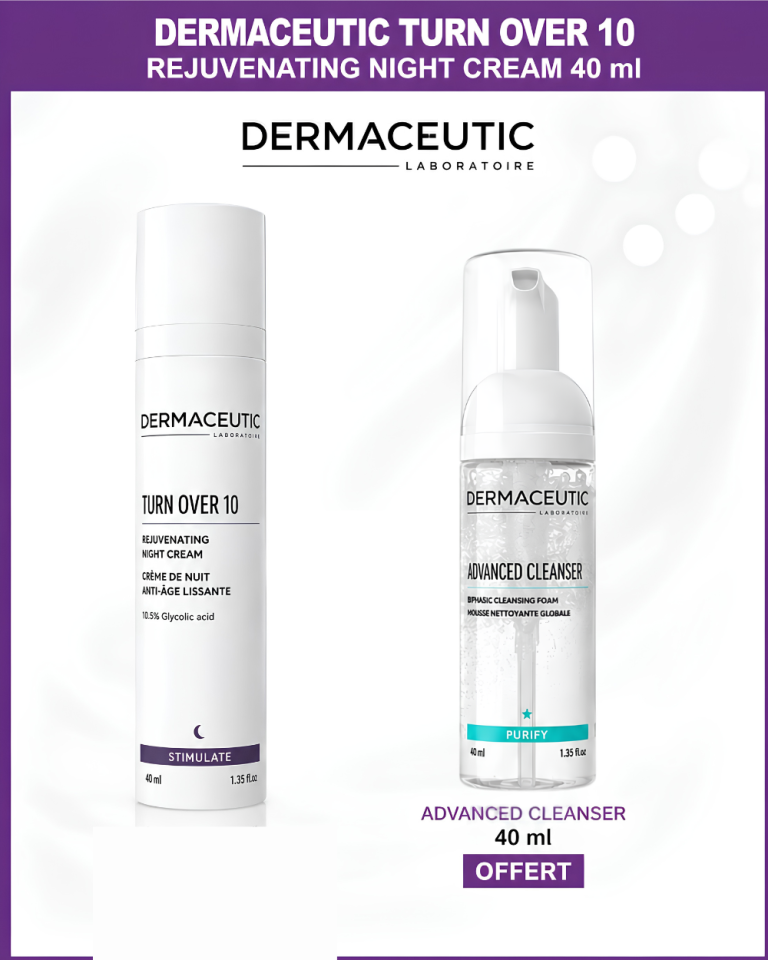 Dermaceutic Turn Over Crème de nuit 40 ml + Advanced Cleanser 40 ml