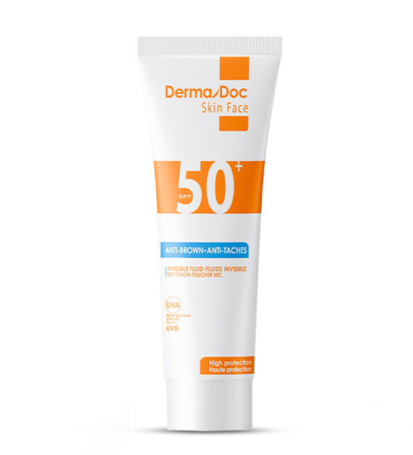 DermaDoc Skin Face Écran solaire invisible anti-taches SPF50 50 ml