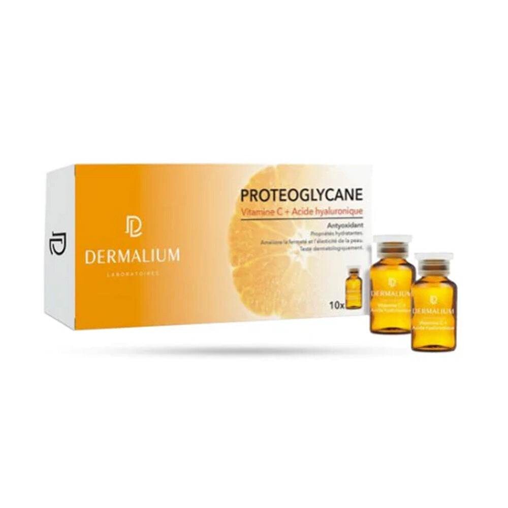Dermalium Protéoglycane Vitamine C + AH 10 ampoules x 2 ml Dermalium Protéoglycane Vitamine C + AH 10 ampoules x 2 ml