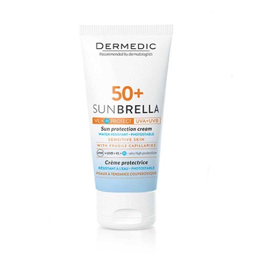 Dermedic Sunbrella Crème SPF50+ Peaux sensibles couperosiques 40 ml Dermedic Sunbrella Crème SPF50+ Peaux sensibles couperosiques 40 ml