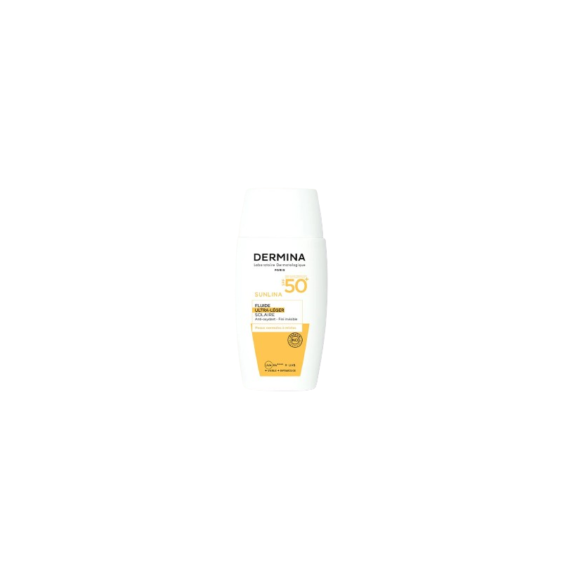 Dermina Sunlina Fluide ultra léger SPF50 50 ml Dermina Sunlina Fluide ultra léger SPF50 50 ml