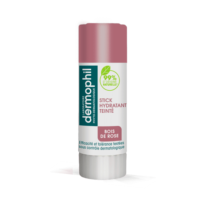 Dermophil Indien Stick lèvres teinté Bois de rose 4 g