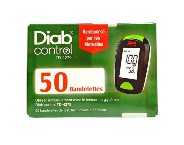 Diabcontrol 50 bandelettes de glycémie