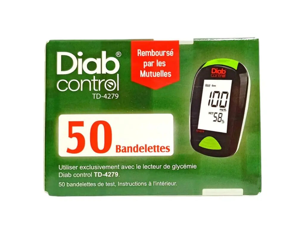 Diabcontrol 50 bandelettes de glycémie Diabcontrol 50 bandelettes de glycémie