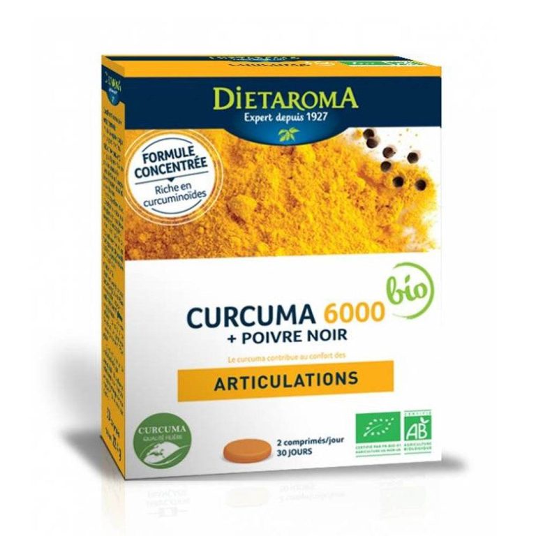 Dietaroma Curcuma 6000 + Poivre noir 60 comprimés