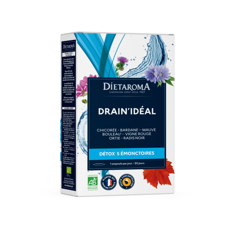 Dietaroma Drain Idéal Détox bio 20 ampoules Dietaroma Drain Idéal Détox bio 20 ampoules