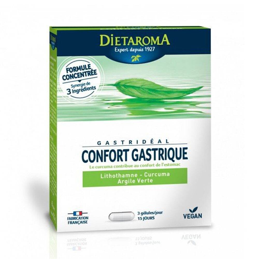 Dietaroma Gastrideal Confort gastrique 45 gélules Dietaroma Gastrideal Confort gastrique 45 gélules